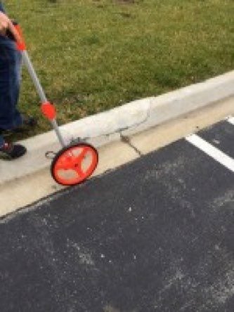 measuring parking lot