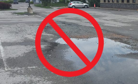 get rid of potholes on pavement