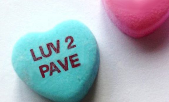 luv to pave candy heart