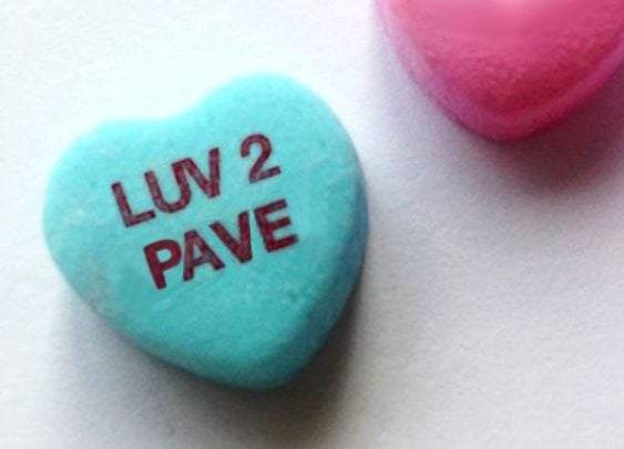 We luv to pave