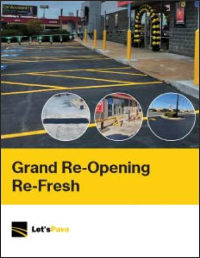 cover for a resource about a revamped parking lot