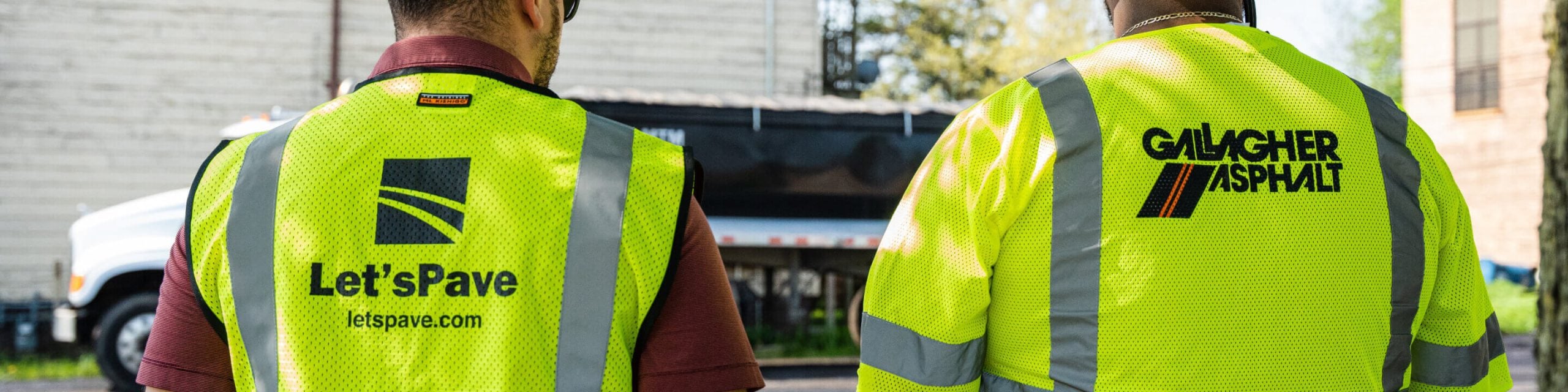 Let's Pave contractors on job site