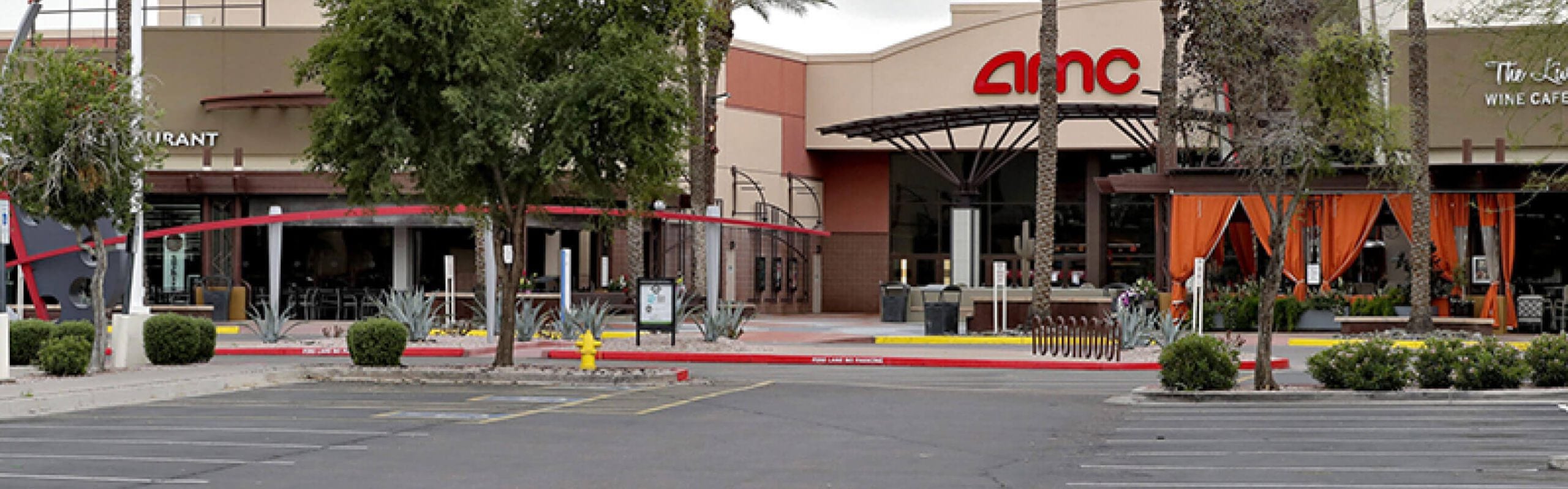 AMC movie theater parking lot