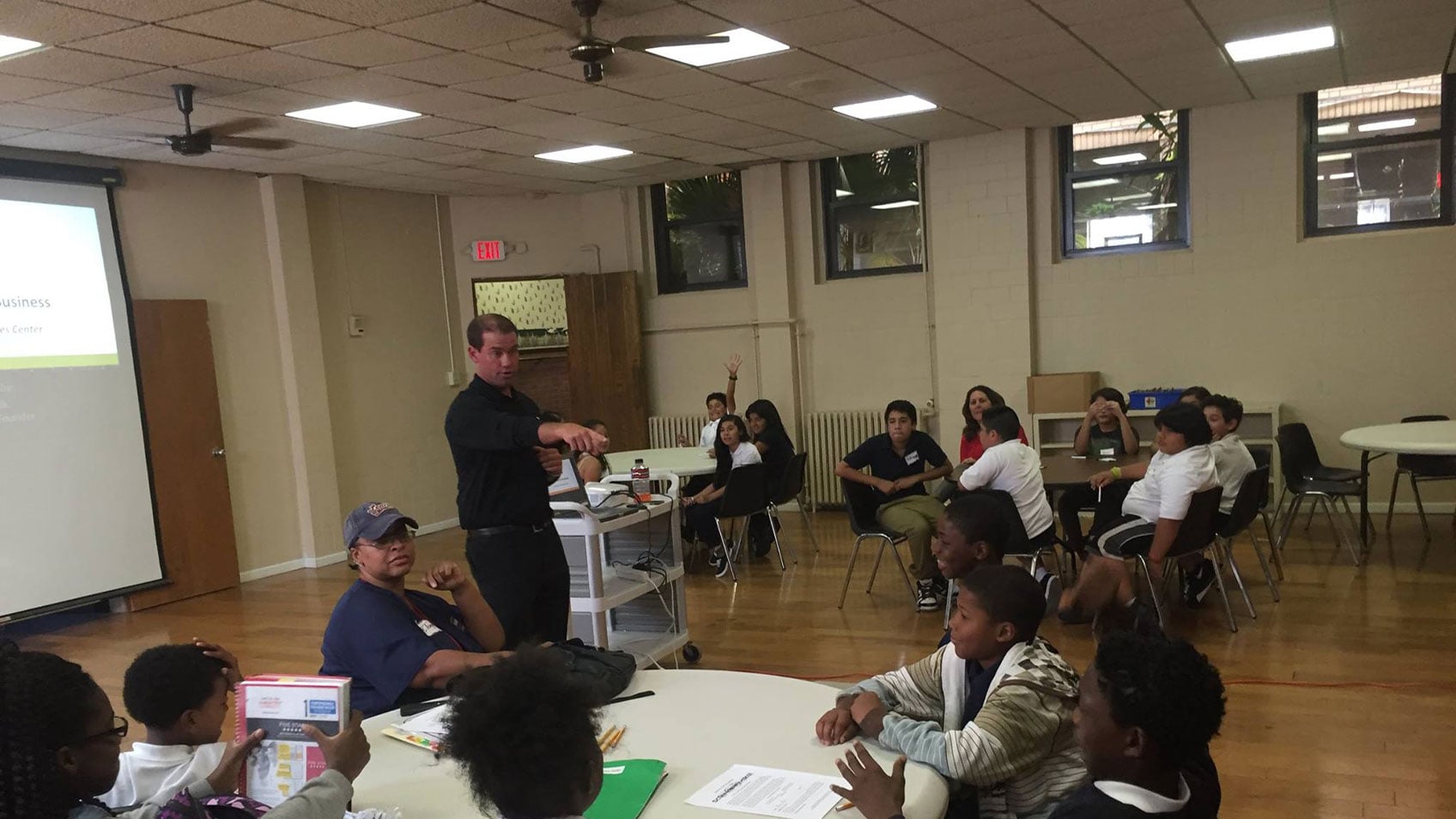 children's volunteer event with Let's Pave