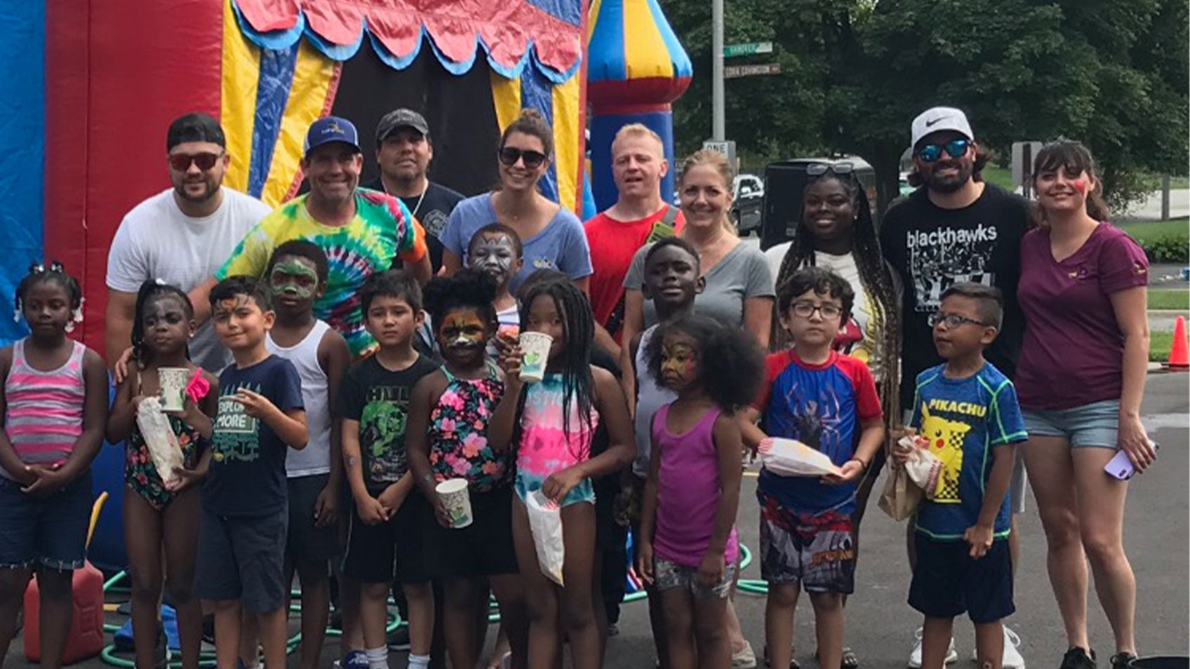 Let's Pave volunteering with children