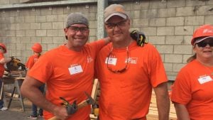 Let's Pave owner at Home Depot volunteer event