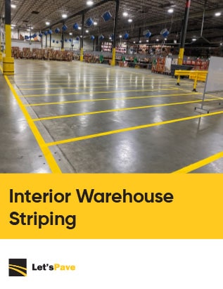 cover for resource about interior warehouse striping