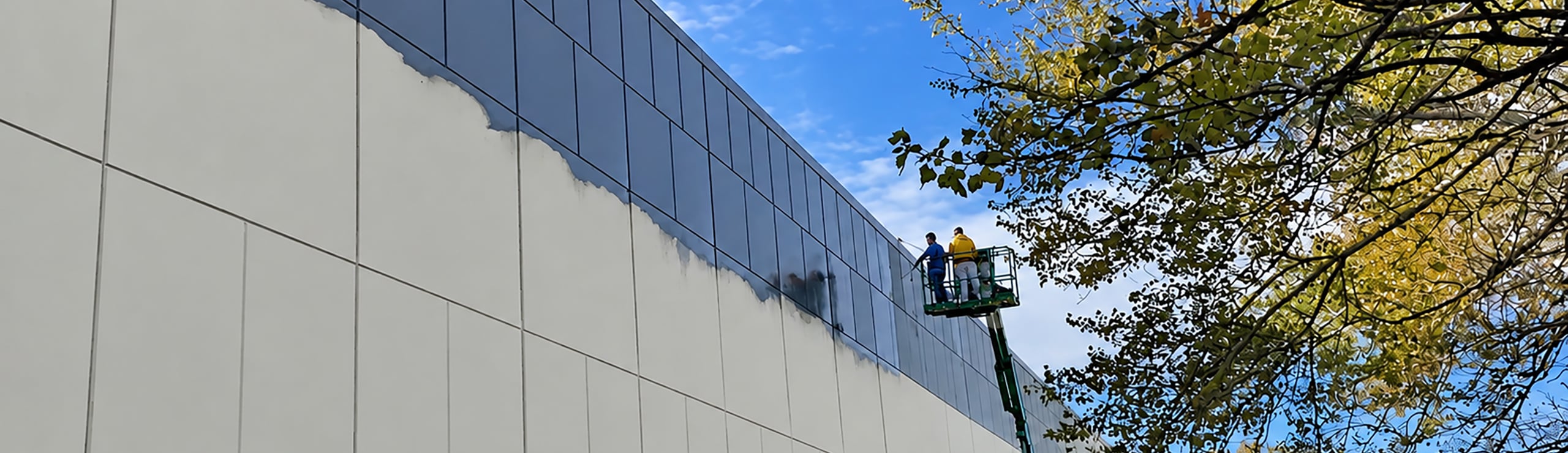 Let's Paint crews re-paint retail distribution center
